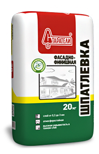 Шпатлевка Фасадно-финишная Старатели, 20 кг Шпатлевка Фасадно-финишная Старатели, 20 кгШпатлевки<br>Идеально белая и гладкая шпатлевка для фасадов и внутренних работ.<br>