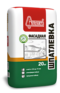 Шпатлевка Фасадная Старатели, 20 кг Шпатлевка Фасадная Старатели, 20 кгШпатлевки<br>Светло-бежевая цементная атмосферостойкая шпатлевка.<br>
