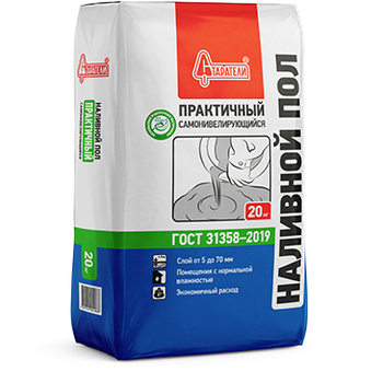 Наливной пол "Практичный" самонивелирующийся 20 кг