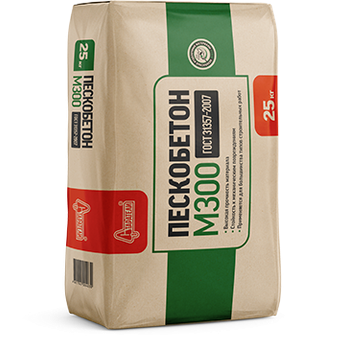 Пескобетон "М300" 25 кг