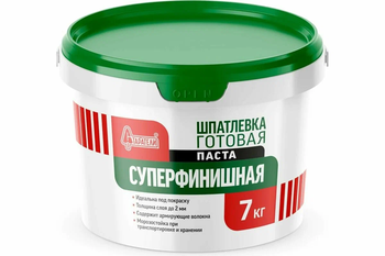 Шпатлевка готовая "Суперфинишная" паста 7 кг