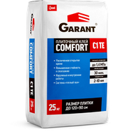 Плиточный клей Garant Comfort класс С1 ТE 25 кг