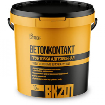 Грунтовка адгезионная Betonkontakt Строефф BK201 15 кг