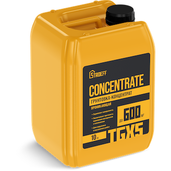 Грунтовка-концентрат проникающая Concentrate Строефф TGX5 10 литров