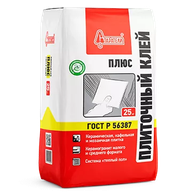 Плиточный клей "Плюс" 25 кг
