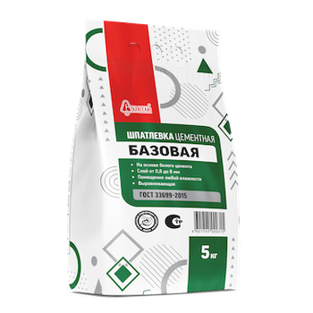 Шпатлевка цементная "Базовая" 5 кг