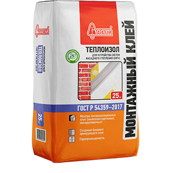 Монтажный клей "Теплоизол" 25 кг